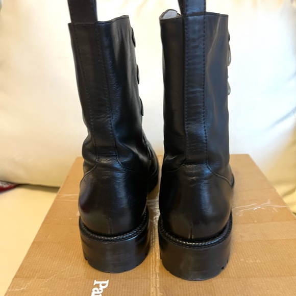 Christian Louboutin biker combat boots black ankle boots - Picture 11 of 14